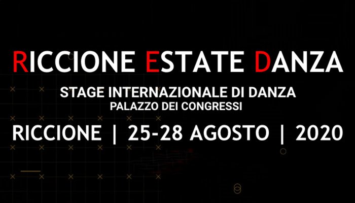 RED - Riccione Estate Danza 2020 - dal 25 al 28 Agosto 